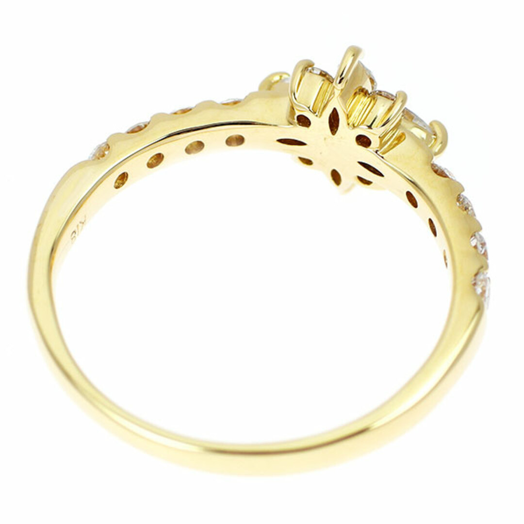 K18YG ダイヤモンド リング 0.80ct クロス