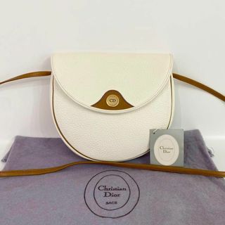 Christian Dior - ディオール カロ ミディアム 白 カナージュ Christian Dior - ディオール カロ ミディアム 白 カナージュ