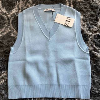 ZARA - ZARA ザラ ZW COLLECTION ピンストライプベスト Sの通販 ZARA - ZARA ザラ ZW COLLECTION ピンストライプベスト Sの通販