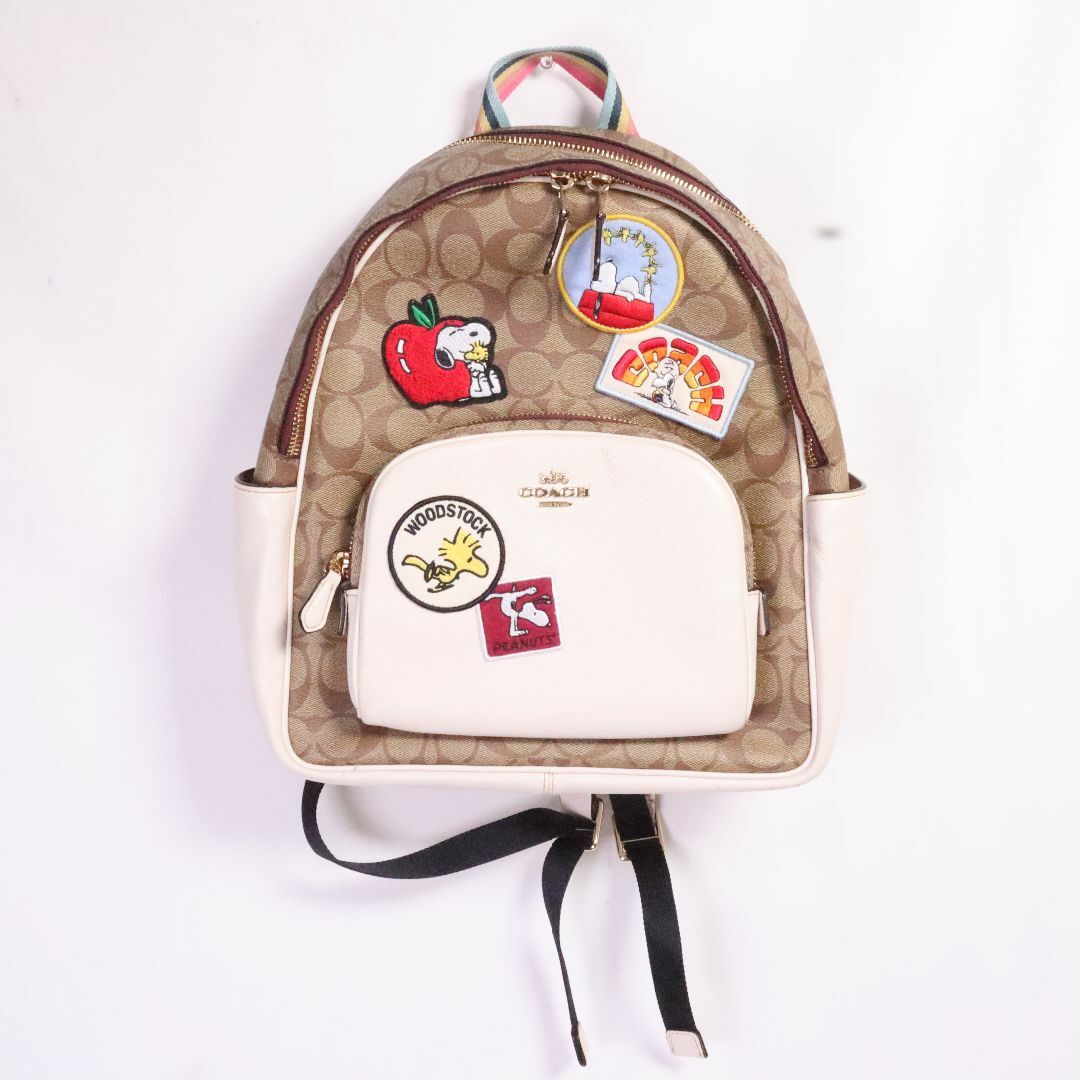 COACH - コーチ　COACH　スヌーピーコラボリュック　モノグラム×白