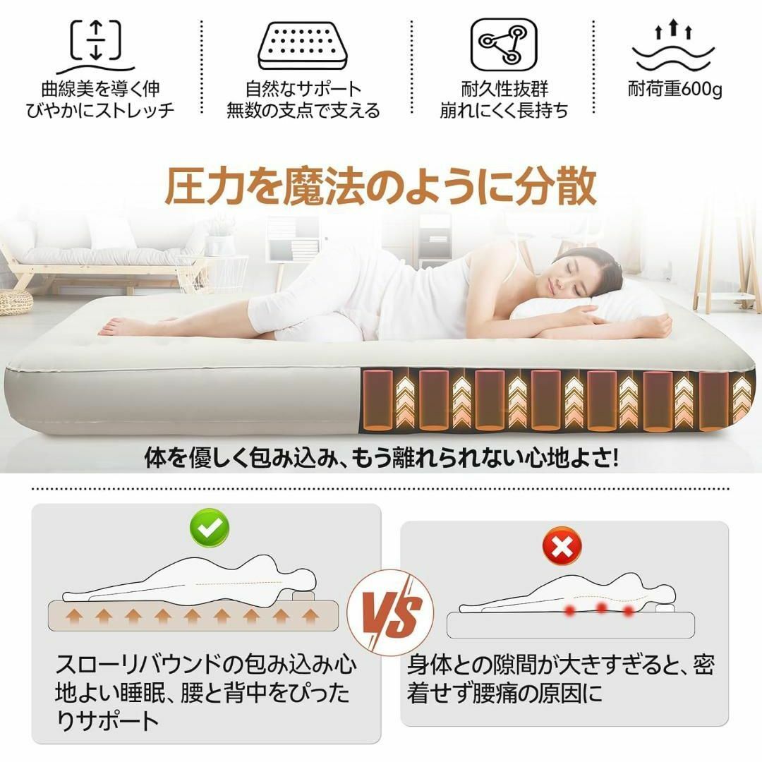 2個セット ベッド エアマット 電動ベッド エアーベッド ダブル