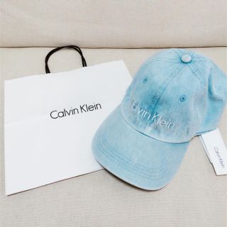 カルバンクライン(Calvin Klein)の新品！Clvin Klein キャップ♡ライトブルー(キャップ)