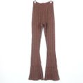 美品 TODAYFUL トゥデイフル ランダムニット 12120721 パンツ 1点 38 ウール 他 リブ フレア レディース AT1410A25
