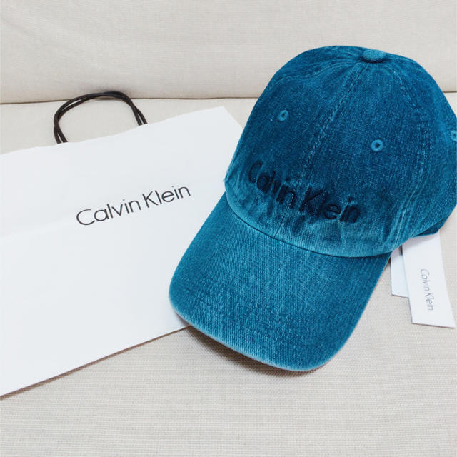 新品！Calvin Klein キャップ♡インディゴ - キャップ