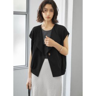 スタイルデリ(STYLE DELI)の【麻調オープンカラーサマージャケット】スタイルデリ(ノーカラージャケット)