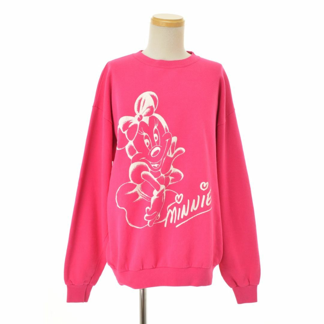 Disney - 【DISNEY】80s USA製 MINNIE ミニー プリント長袖 Disney - 【DISNEY】80s USA製 MINNIE ミニー プリント長袖