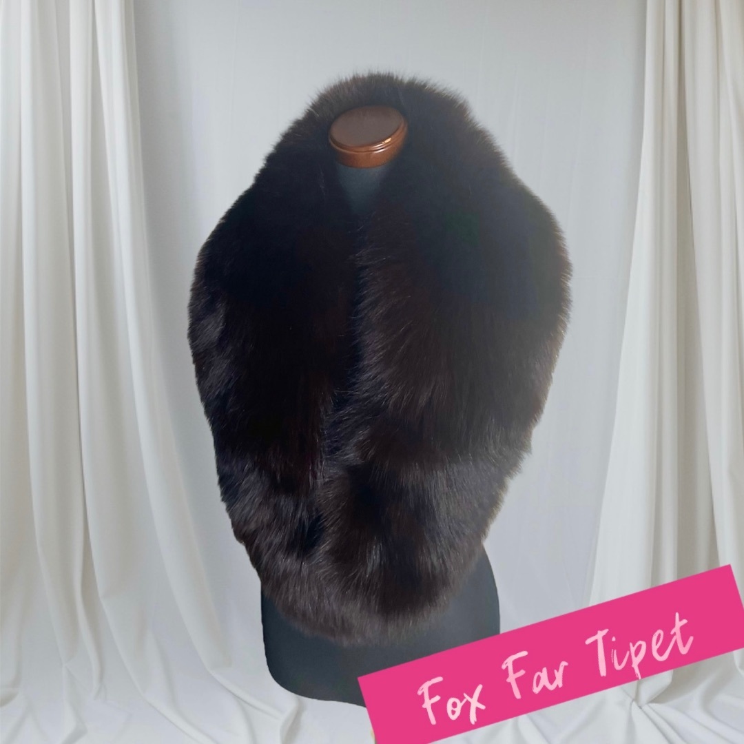 Fox Far Tipet ダークブラウン リアルフォックス