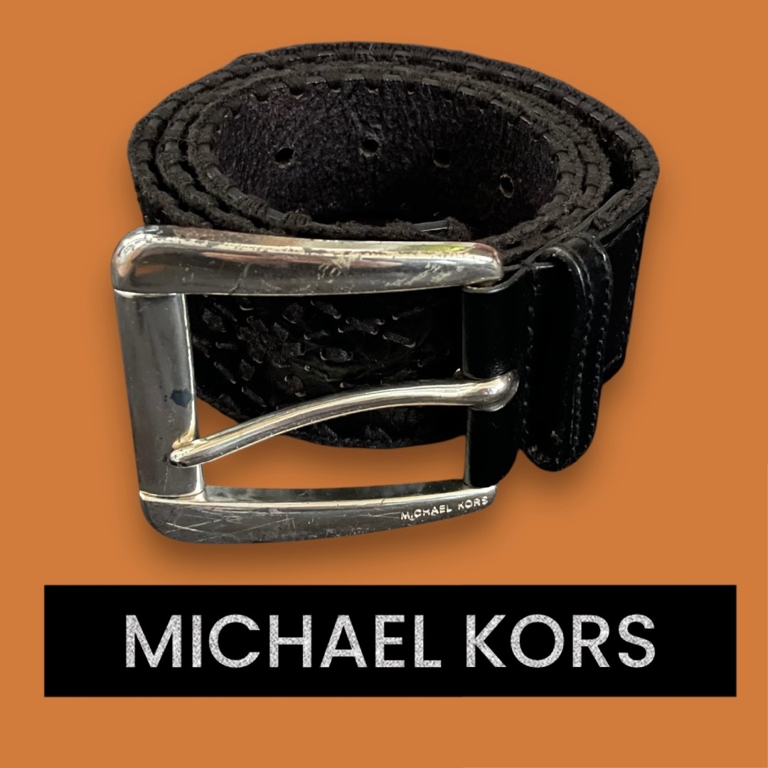 MICHAEL KORS - MICHAEL KORS マイケルコース 刺繍レザーベルト
