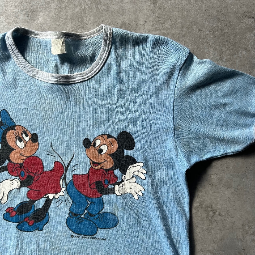 60s70s ディズニー/ミッキー ヴィンテージtシャツ USA製 ライト