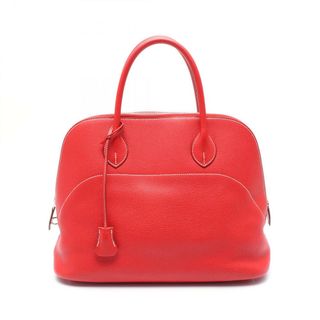 エルメス(HERMES)のエルメス HERMES ボリード35 ハンドバッグ バッグ レザー トリヨンクレマンス トリヨンクレマンス レディース レッド系 【中古】(ハンドバッグ)