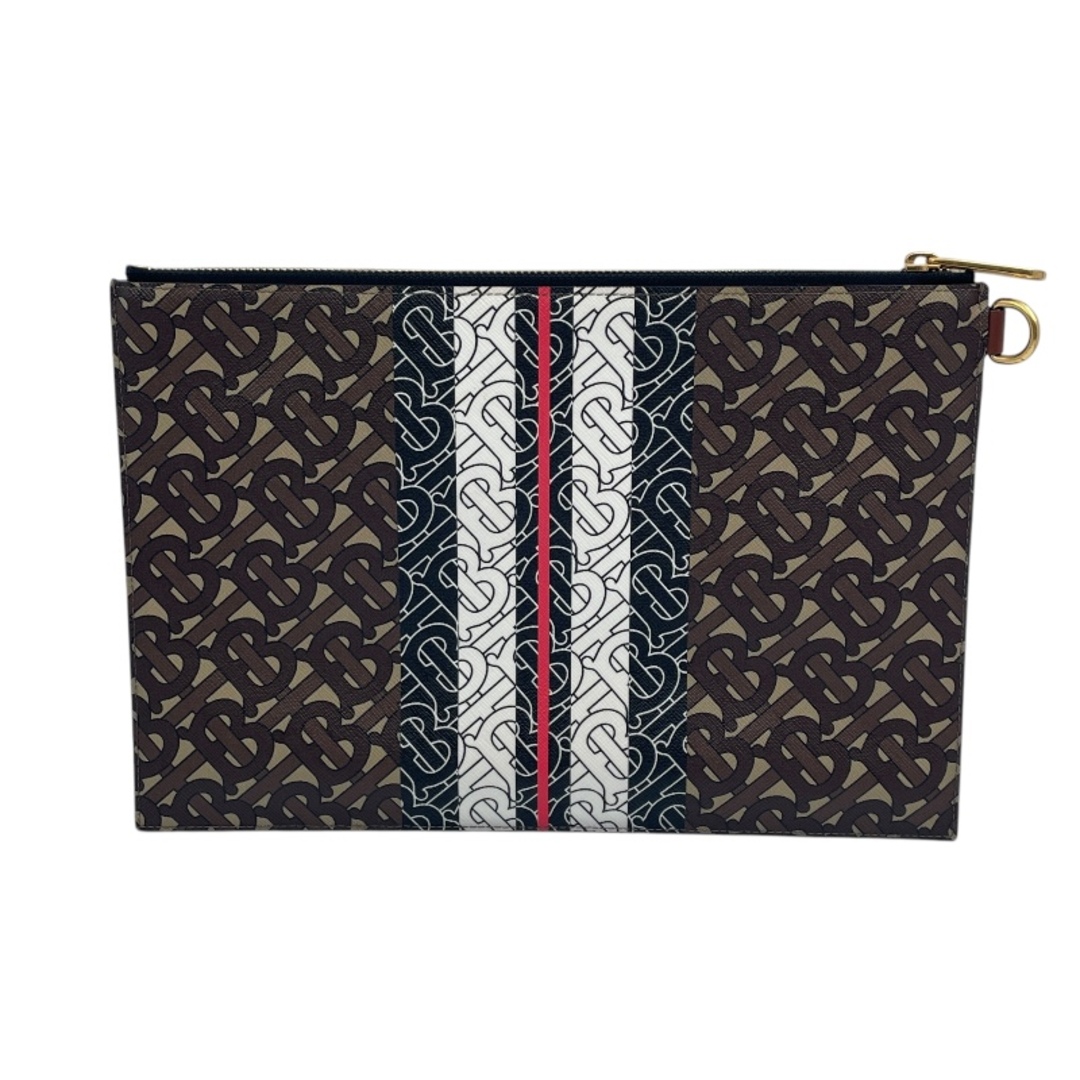 バーバリーロンドン  BURBERRY LONDON フラットポーチ ブラウン PVC レディース セカンドバッグ