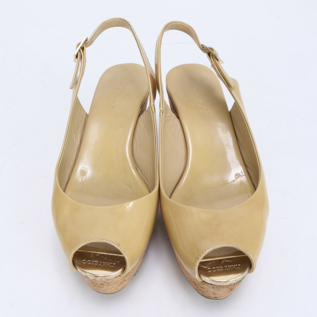 JIMMY CHOO ジミーチュウ サンダル ベージュ 麻 34 21cm JIMMY CHOO ジミーチュウ サンダル ベージュ 麻 34 21cm