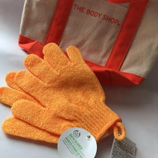 ザボディショップ(THE BODY SHOP)のボディショップ バスグローブ&ミニトートバック(バスグッズ)