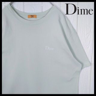 【Dime】スモールクラシックロゴ刺繍　Tシャツ　ライトグリーン(Tシャツ/カットソー(半袖/袖なし))