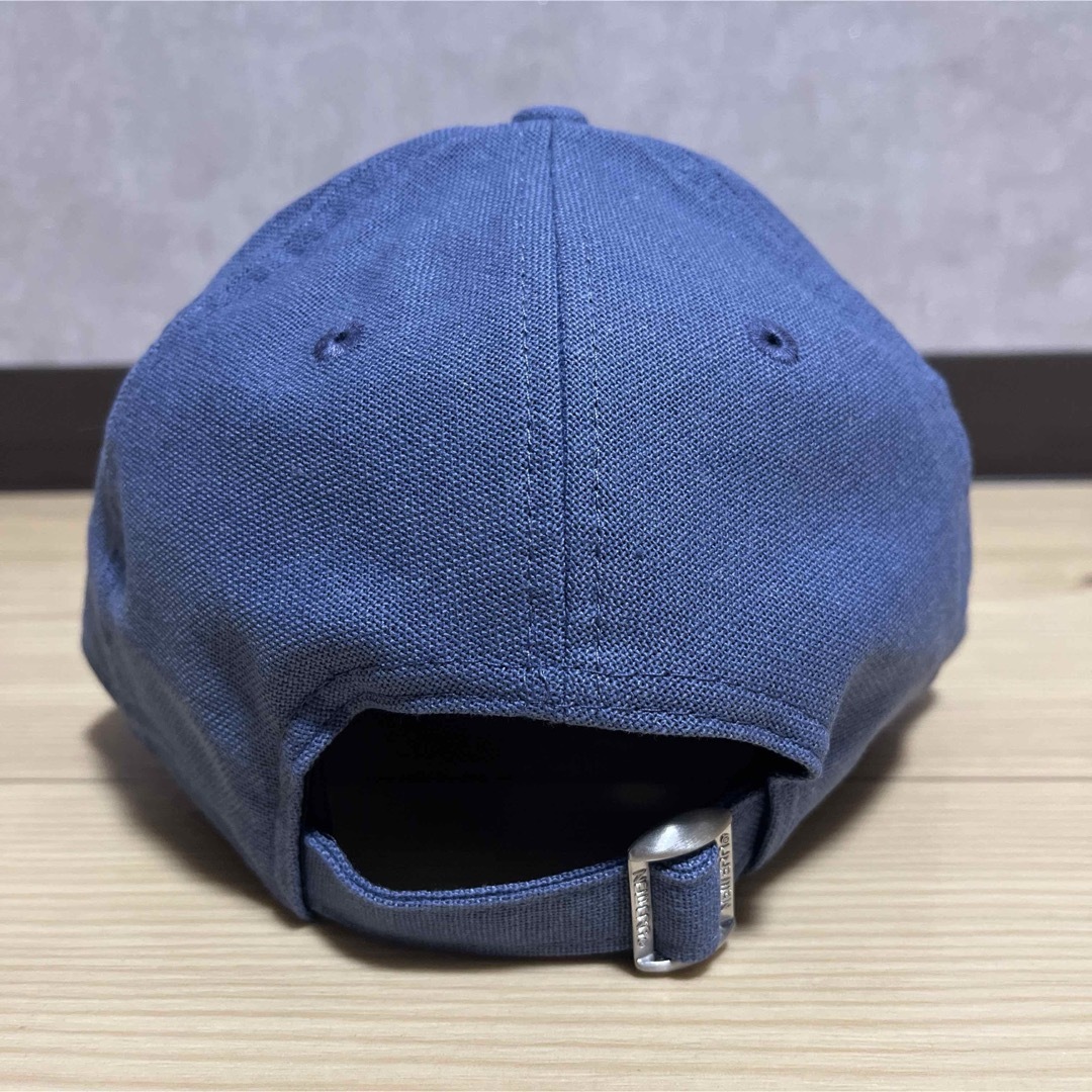 NEW ERA(ニューエラ)のニューエラ　NEW ERA 　NY ニューヨークヤンキース　ブルー　リネン素材 メンズの帽子(キャップ)の商品写真
