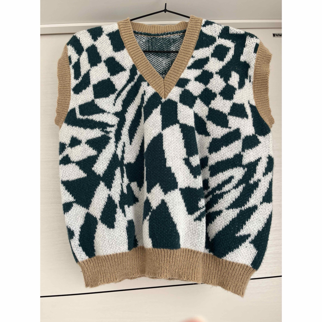 レディースニットベスト レディースのトップス(ベスト/ジレ)の商品写真