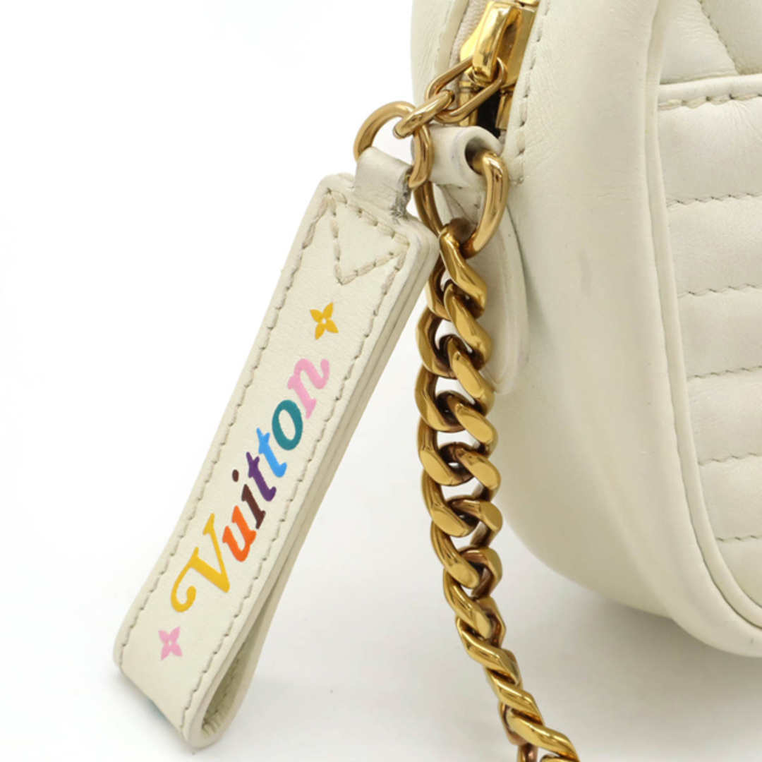 LOUIS VUITTON(ルイヴィトン)のLOUIS VUITTON ルイ ヴィトン ニューウェーブ カメラバッグ チェーンショルダー ショルダーバッグ 斜め掛け レザー スノー M95333 レディースのバッグ(ショルダーバッグ)の商品写真