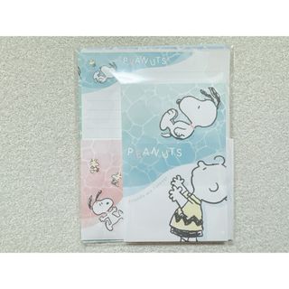スヌーピー(SNOOPY)の【スヌーピー レターセット】大人気キャラクター PEANUTS 波にぷかぷか(カード/レター/ラッピング)