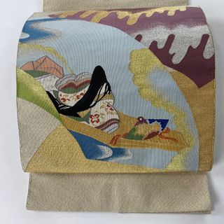 名古屋帯 美品 秀品 正絹 【中古】(帯)
