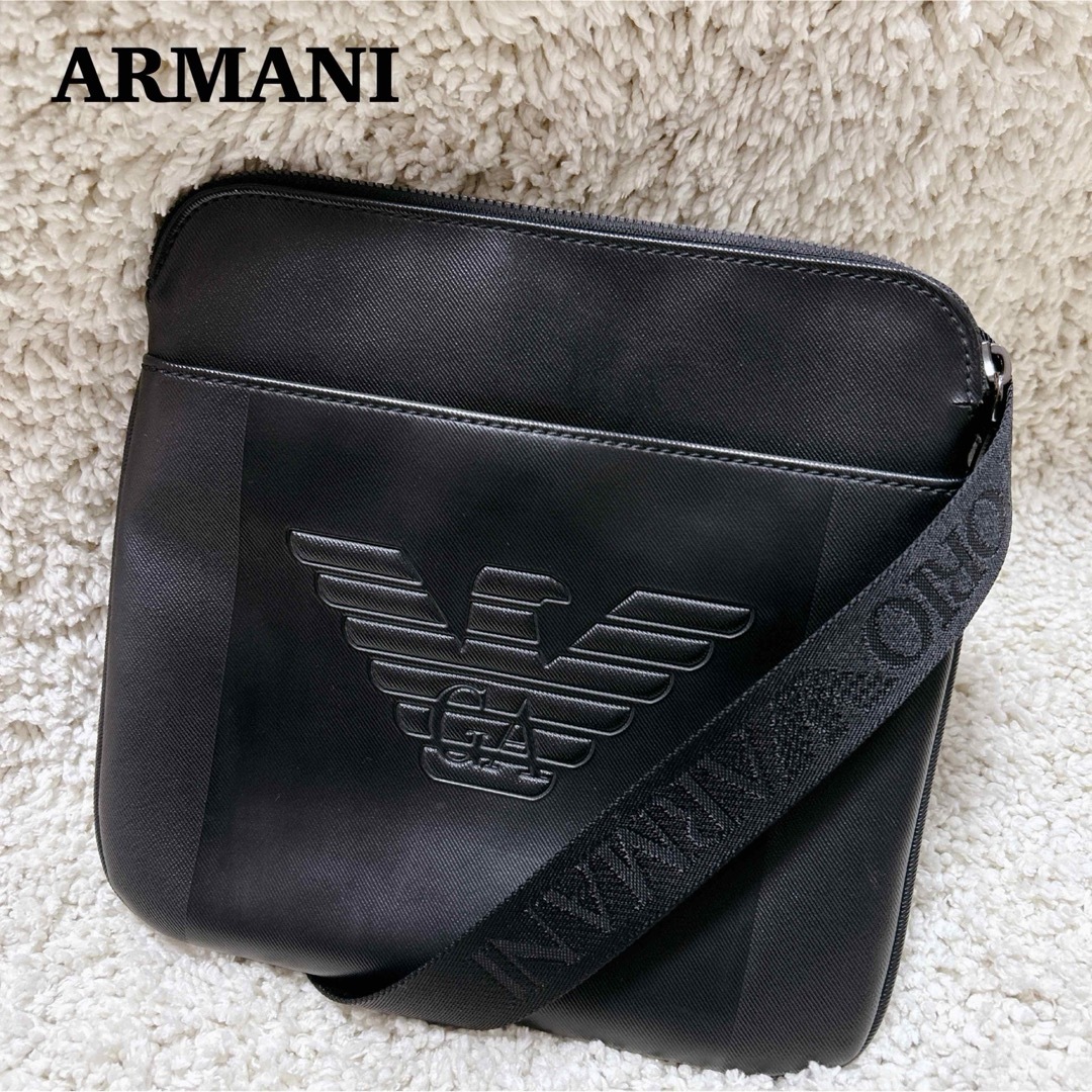 【特別セール品】 ARMANI 極美品】EMPORIO サコッシュ イーグル ショルダーバッグ バッグ