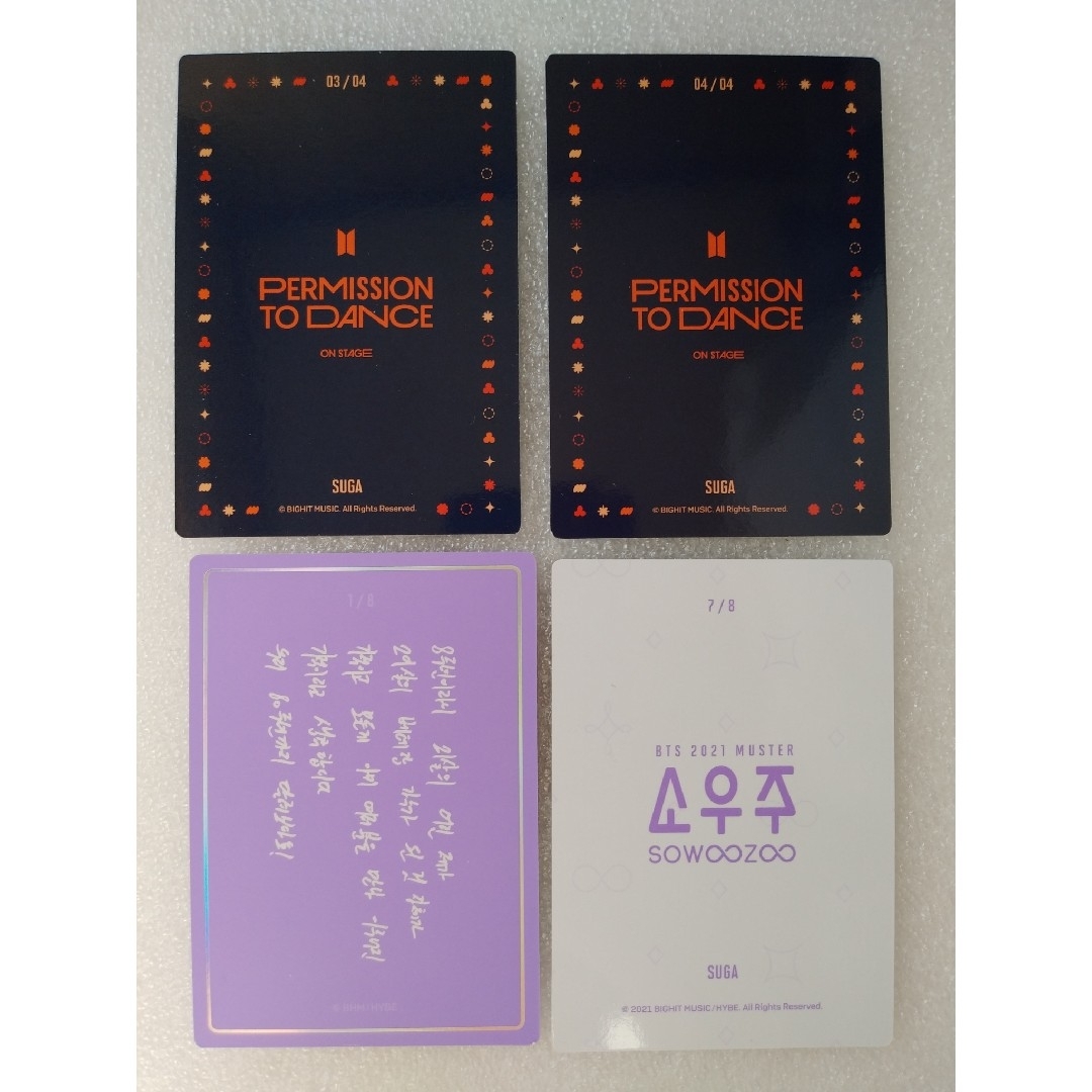防弾少年団(BTS)(ボウダンショウネンダン)の【SUGA】BTS PTD＆SOWOOZOO ミニフォト エンタメ/ホビーのタレントグッズ(アイドルグッズ)の商品写真