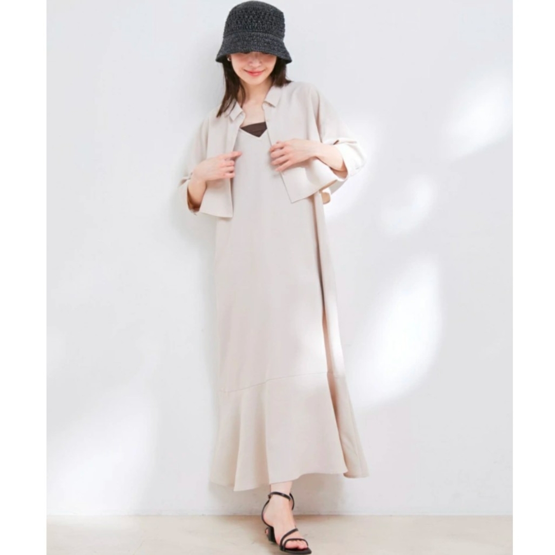 ViS(ヴィス)のVIS マーメイドキャミワンピース&シャツセット レディースのレディース その他(セット/コーデ)の商品写真