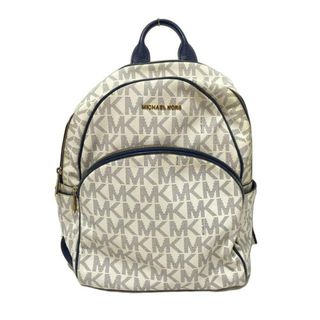 MICHAEL KORS - マイケルコース リュック 白 モノグラム レザー MICHAEL KORS - マイケルコース リュック 白 モノグラム レザー