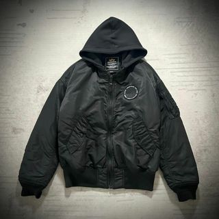 ALPHA INDUSTRIES(フライトジャケット ・ ブラック/黒色系)の ALPHA INDUSTRIES(フライトジャケット ・ ブラック/黒色系)の