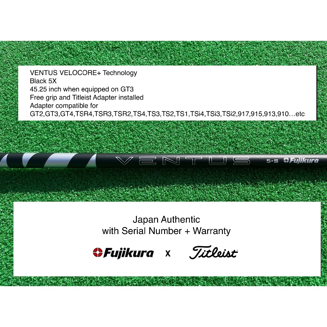 クラブ Fujikura - VENTUS VELOCORE+ BK Titleist 5X 45.25