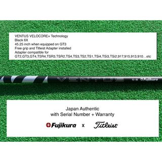 フジクラ(Fujikura)のVENTUS VELOCORE+ BK Titleist 6X 45.25(クラブ)