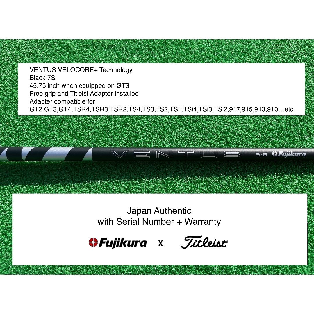 クラブ Fujikura - VENTUS VELOCORE+ BK Titleist 7S 45.75