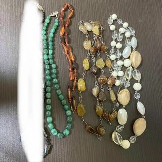 ヴィンテージ(VINTAGE)のまとめ  セット  ネックレス　翡翠　天然石　シルバー　SILVER　刻印(ネックレス)