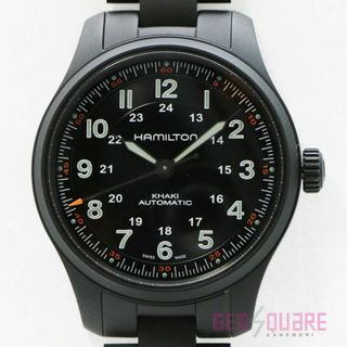 ハミルトン(Hamilton)のハミルトン カーキフィールド オートマ 腕時計 チタン 黒 美品 H70665130(腕時計(アナログ))