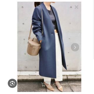 IENA - saqui〔サキ〕モヘアノーカラーコートの通販 by akishop IENA - saqui〔サキ〕モヘアノーカラーコートの通販 by akishop