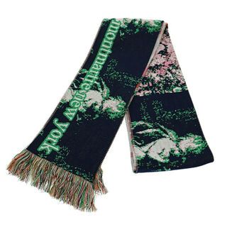 モンマルトルニューヨーク Pink oiel scarf マフラー スカーフ ●