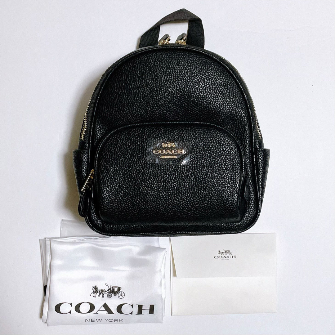 COACH OUTLET - COACH コーチ ミニ コート ミニリュック バックパック 黒 ブラック