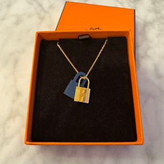 HERMES - 廃盤✨希少 HERMES ホホバレザーボールネックレス □H HERMES - 廃盤✨希少 HERMES ホホバレザーボールネックレス □H