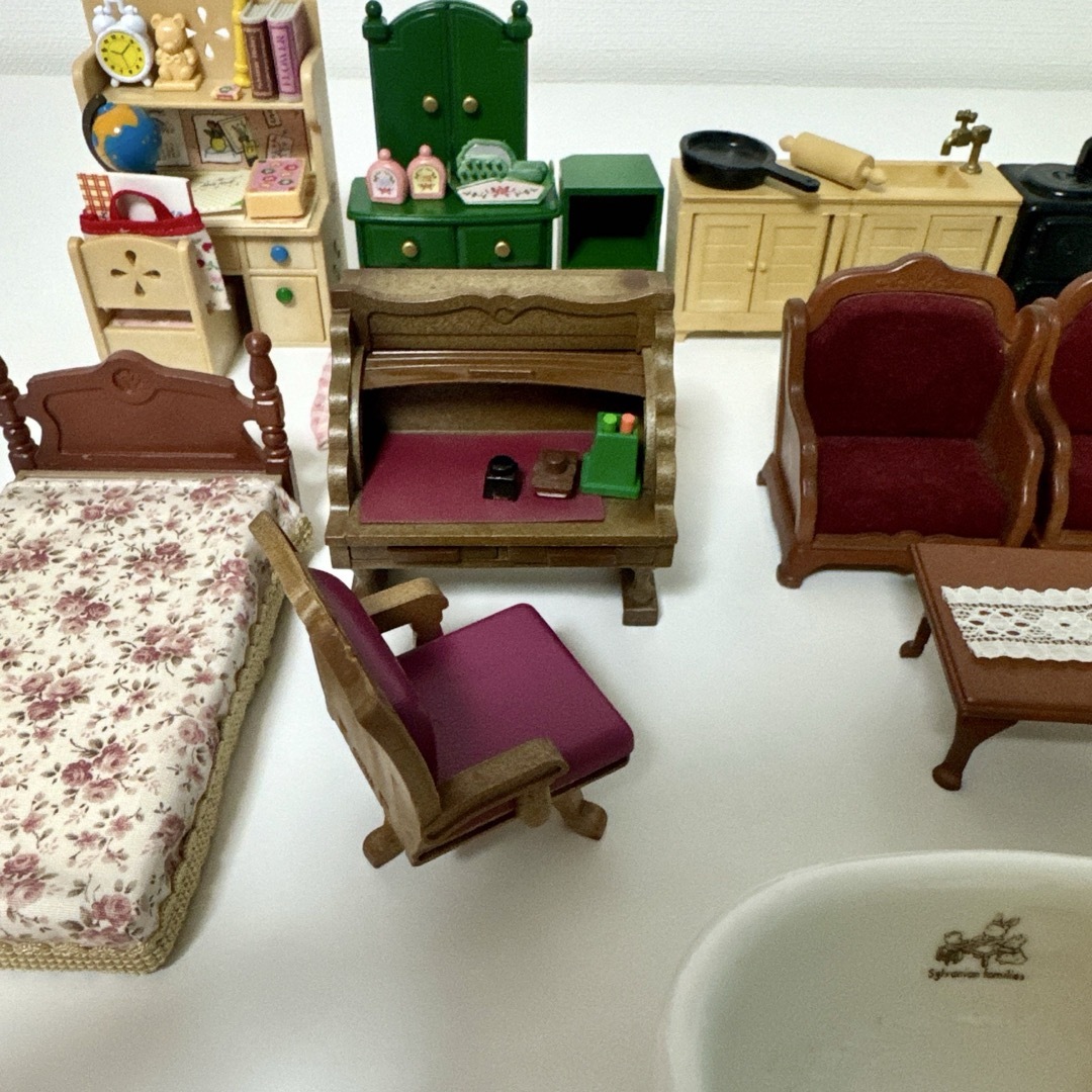 ★シルバニアファミリー 初期 アーバンライフ オーブン 流し台  洗面所 家具 ☆シルバニアファミリー 初期 アーバンライフ オーブン 流し台