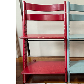 ストッケ(Stokke)のSTOKKEストッケ　トリップトラップ　ベビーチェア　赤(その他)