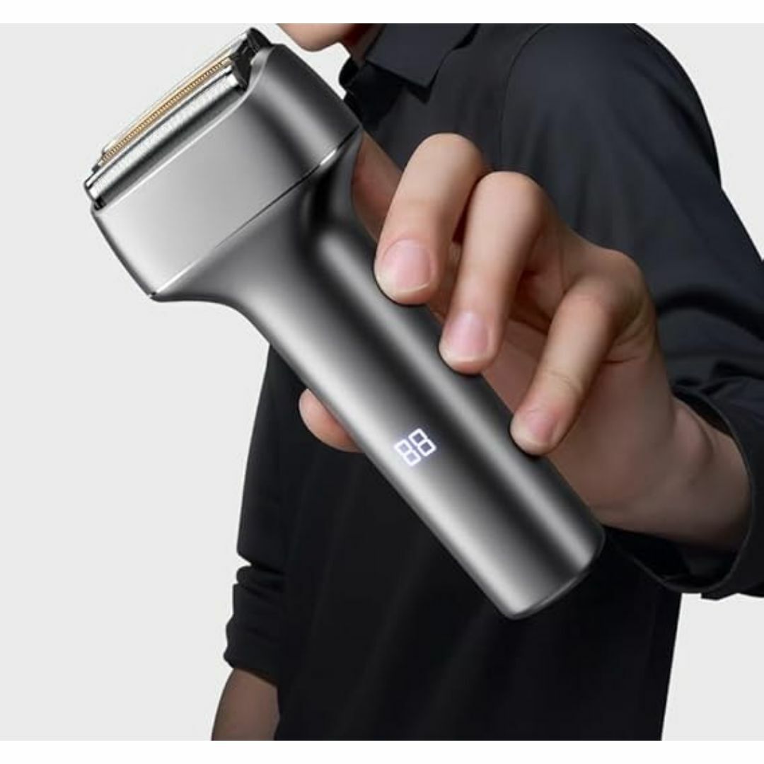 電動シェーバー メンズ 小型 13500回転 電気シェーバー 髭剃り 電動 往復 スマホ/家電/カメラの美容/健康(メンズシェーバー)の商品写真