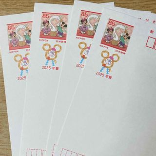 a ハガキ85円 4枚 未使用　額面割れ(使用済み切手/官製はがき)