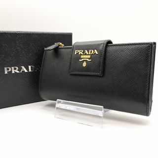 PRADA - 【美品】プラダ 2つ折り長財布 サフィアーノレザー PRADA - 【美品】プラダ 2つ折り長財布 サフィアーノレザー