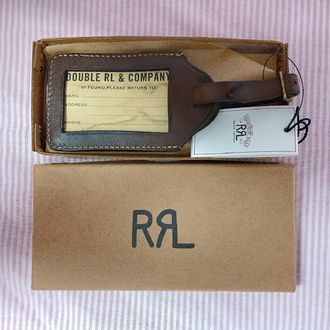 ダブルアールエル　ネームタグ RRL - RRL（ダブルアールエル）カービングレザー製ネームタグの