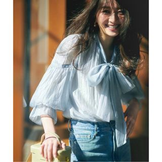 JUSGLITTY(ドット ・ シャツ/ブラウス(長袖/七分))のフリマ JUSGLITTY(ドット ・ シャツ/ブラウス(長袖/七分))のフリマ