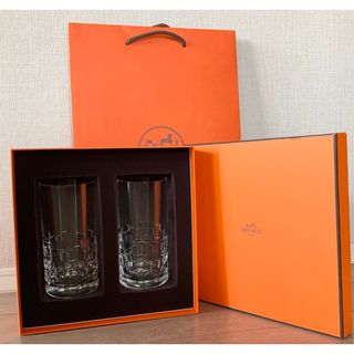 HERMES - HERMESエルメスクリスタルワイングラス6客セット HERMES - HERMESエルメスクリスタルワイングラス6客セット