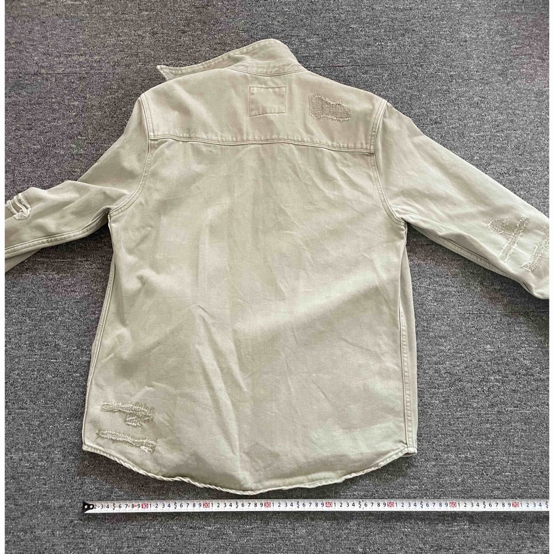 ZARA(ザラ)のZARA メンズ　アウターシャツ　カーキ メンズのジャケット/アウター(その他)の商品写真