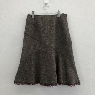 【L'ESTROSE】レストローズ　茶系　M　スカート　無地　シンプル　ボトムス　美品(その他)