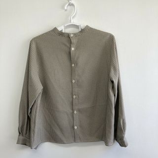 【a.v.v. standard】アヴェヴェスタンダード　イエロー　XL　カーディガン　チェック　カーディガン(カーディガン)
