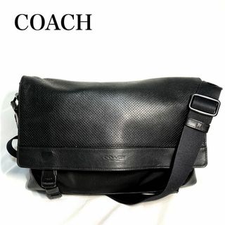 COACH - 美品 866 コーチ ショルダーバッグ ナイロン レザー COACH - 美品 866 コーチ ショルダーバッグ ナイロン レザー