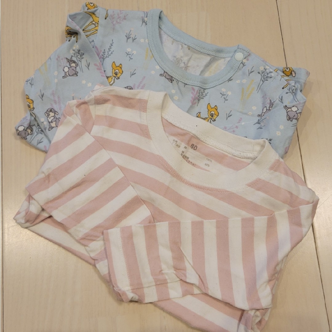 UNIQLO(ユニクロ)のトップス 2点 キッズ/ベビー/マタニティのベビー服(~85cm)(シャツ/カットソー)の商品写真